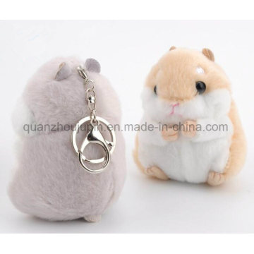 OEM Plush Stuffed Hamster Toy Keyring Keychain Key Ring Chain